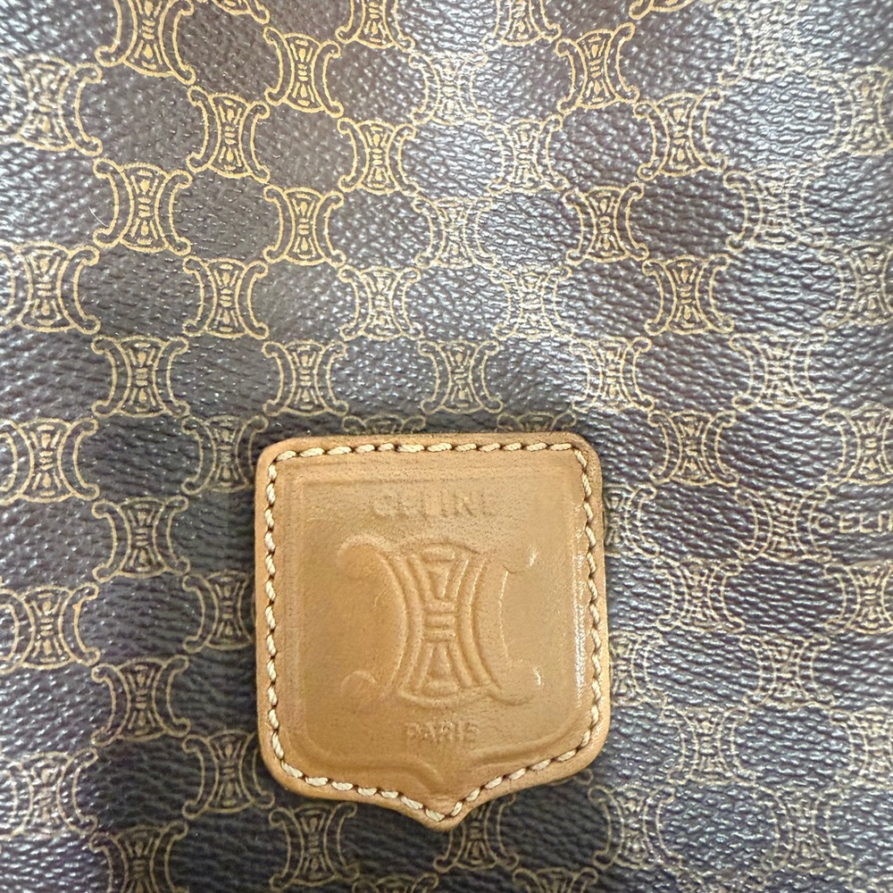 Celine vintage Brown Leather Bucket Bag - Picture 2 of 13